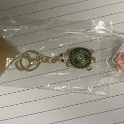 3 in 1  Turtle Keychain, Butterfly Brooch, Floral Earrings Set – NEW!
