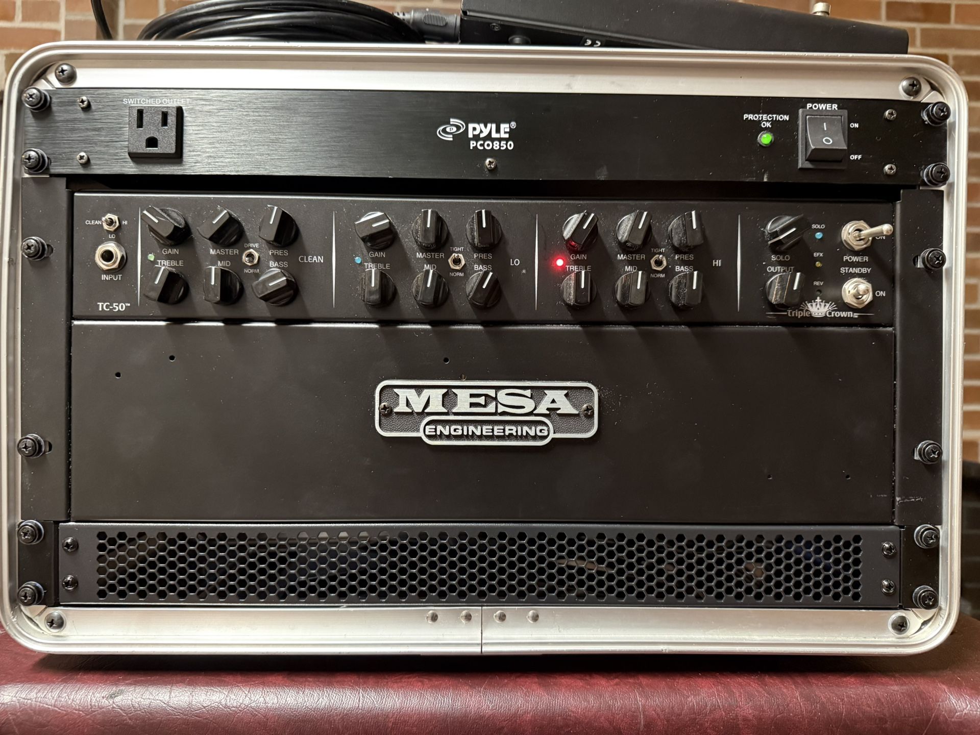 Mesa Boogie Triple Crown TC-50 Rackmount Guitar Amplifier Head W/Extras