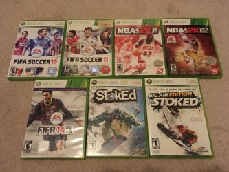 Lot of used Xbox 360 games