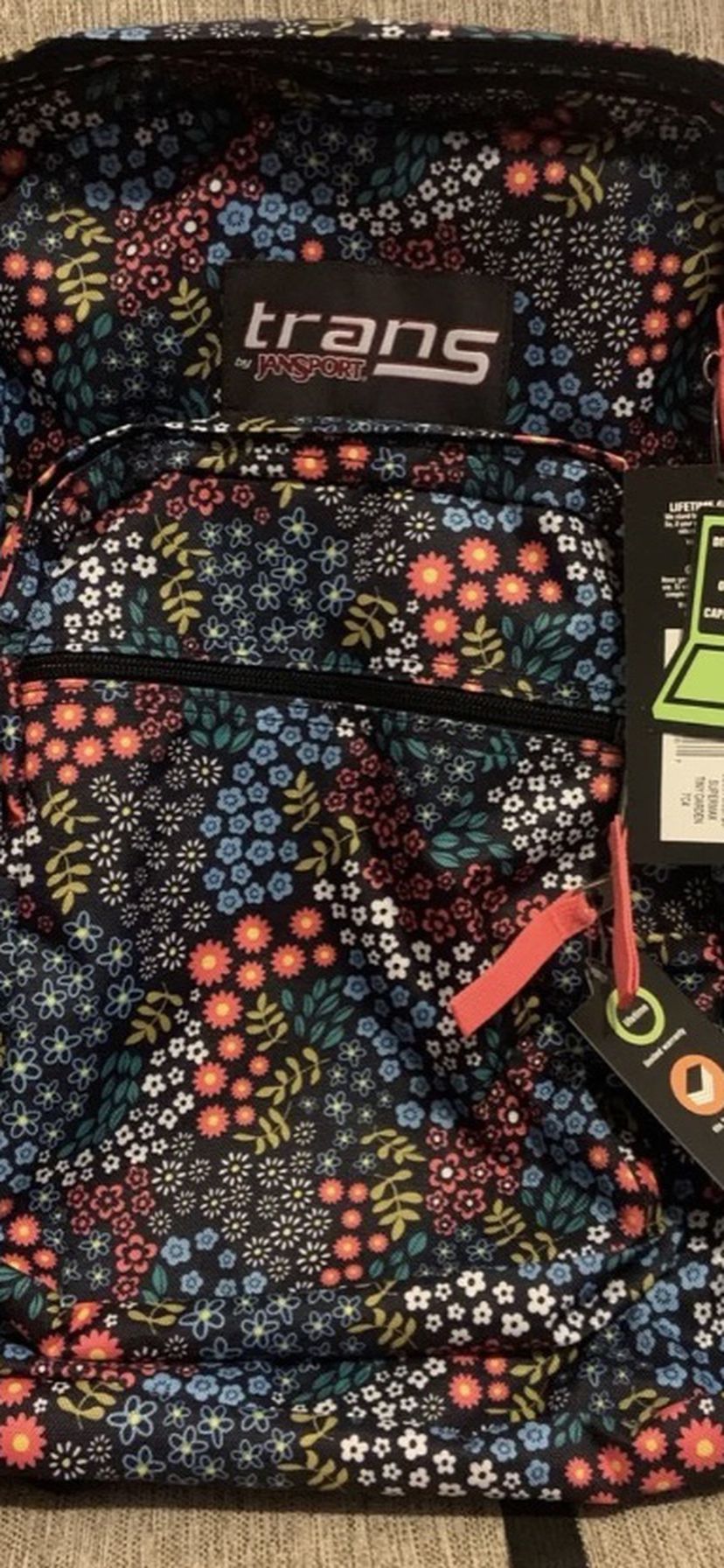 Trans by jansport backpack New with tags on it