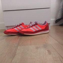 Womens adidas SL 72 OG Athletic Shoe - Solar Red / Ice Lavender / Better Scarlet