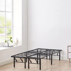 Allswell 14" Convertible High Platform Metal Bed Frame, Twin/Full, Black Black - Twin/Full