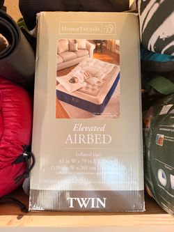 Home trends elevated airbed twin