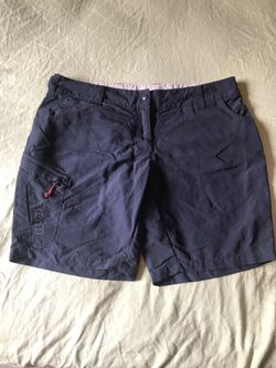 Gill Women's Sz 10 UV Tech Sailing Water sport Shorts Black Adjustable Outdoor