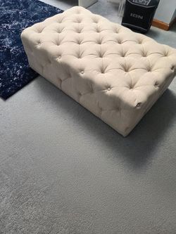 Ottoman with wheels