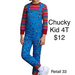 Chucky Horror Childs Play Costume Kids 4T