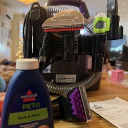 BISSELL Little Green ProHeat Advanced Pet Portable Deep Cleaning Machine with Heatwave Technology for Carpet, Upholstery, and Auto, 2513W