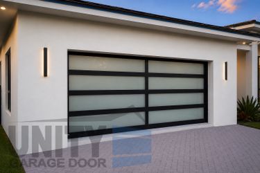 Wow! All Glass Garage Door | 212 MPH Hurricane Rated | Modern Design