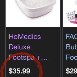 ♥️HoMedics Deluxe Footspa♥️Foot Bath❤️WORKS GREAT