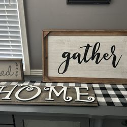 Farmhouse Wood Decor Signs