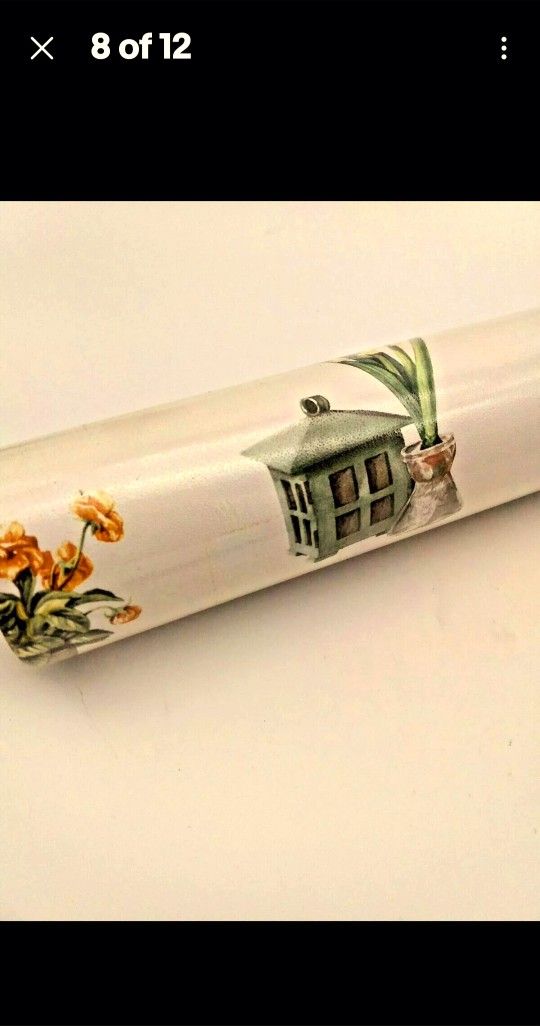 Vintage Norwall Country Floral Botanical Vinyl Wallcovering Roll # KC18567