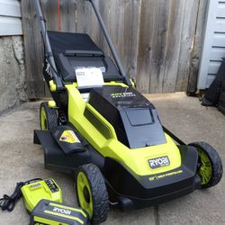 Like-New Ryobi 40V HP 20" Inch Brushless Self Propelled Lawnmower Kit With Bag