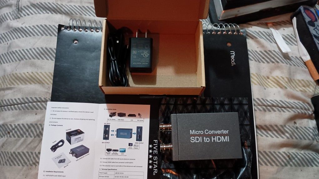 2 - SHUITING HDMI to SDI, HDMI to 3G-SDI/HD-SDI Converter, Audio Embedder 2 Way SDI Converter Dual SDI Output Adapter Support 1080P 