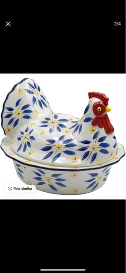 NEW Temp-tations Old World Nostalgic 2-Qt Rooster Baker with Lid
