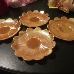 Vintage Iridescent Plates