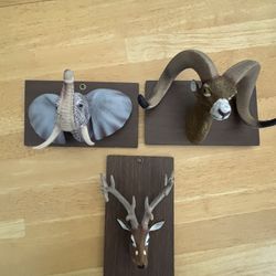 Three Decorative Wall Decor Collectibles 