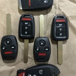 New Remote Fob Car Keys For All Makes