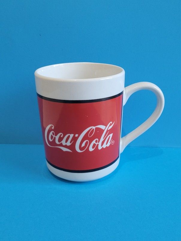 Coca Cola Gibson Coffee Mug Red White Ceramic 1996 Vintage Collectible Cup.