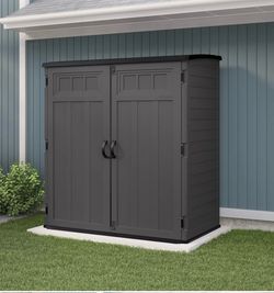 Vertical resin storage Shed