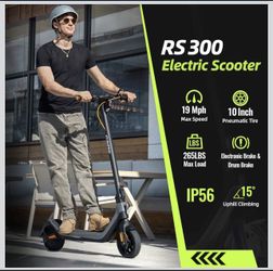 Brand New In a Box, Electric Scooter for Adults, 500W/650W Motor, Up to 19 MPH and 25 Miles Long-Range, 10" Pneumatic Tires