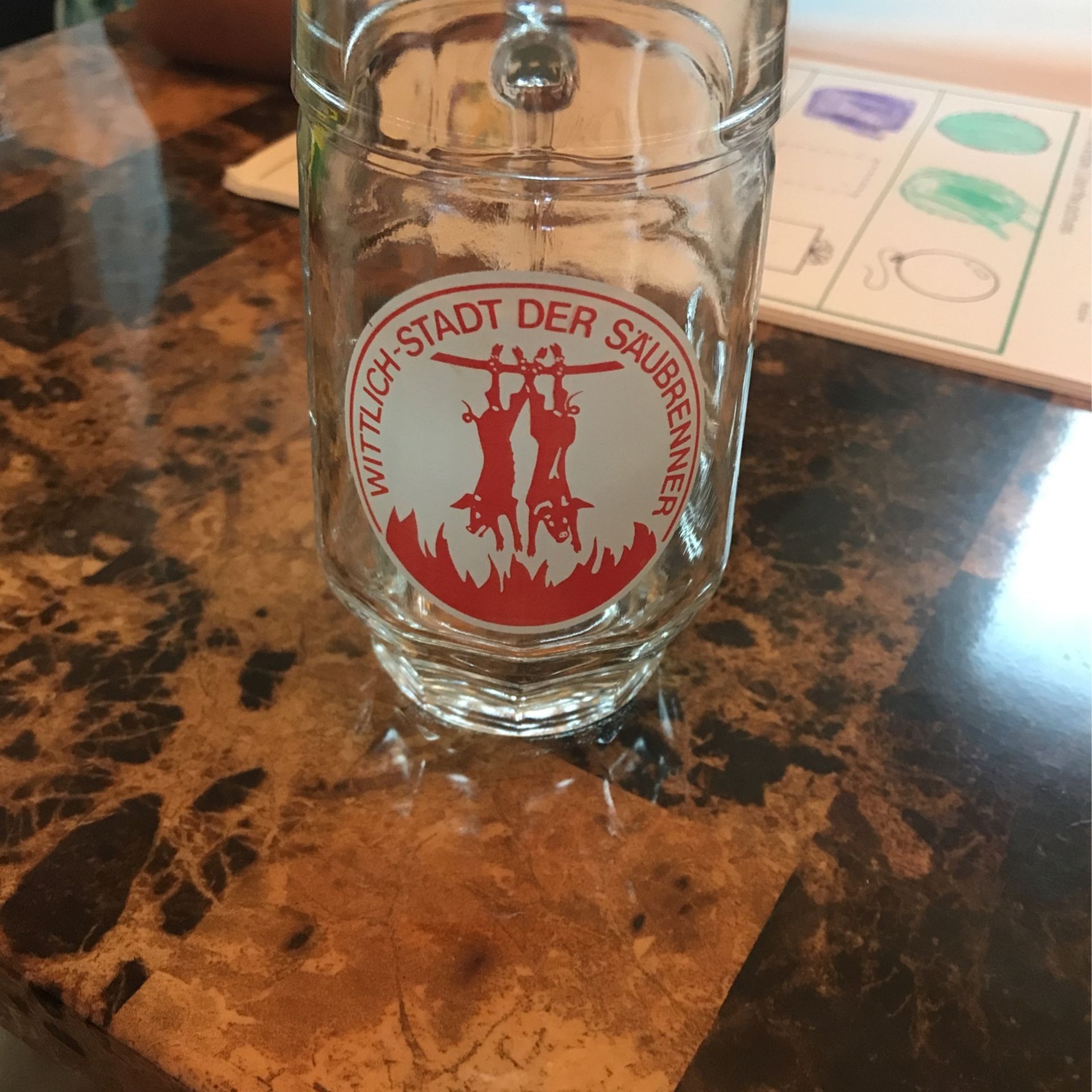 Wittlich-Stadt Dee saubrenner Beer Glass