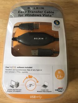 New belkin easy transfer cable for windows vista