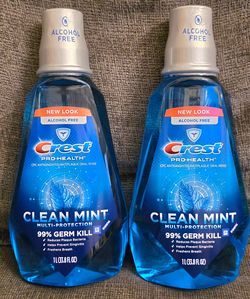 (2) Crest Pro-Health Mouthwash, 1L each