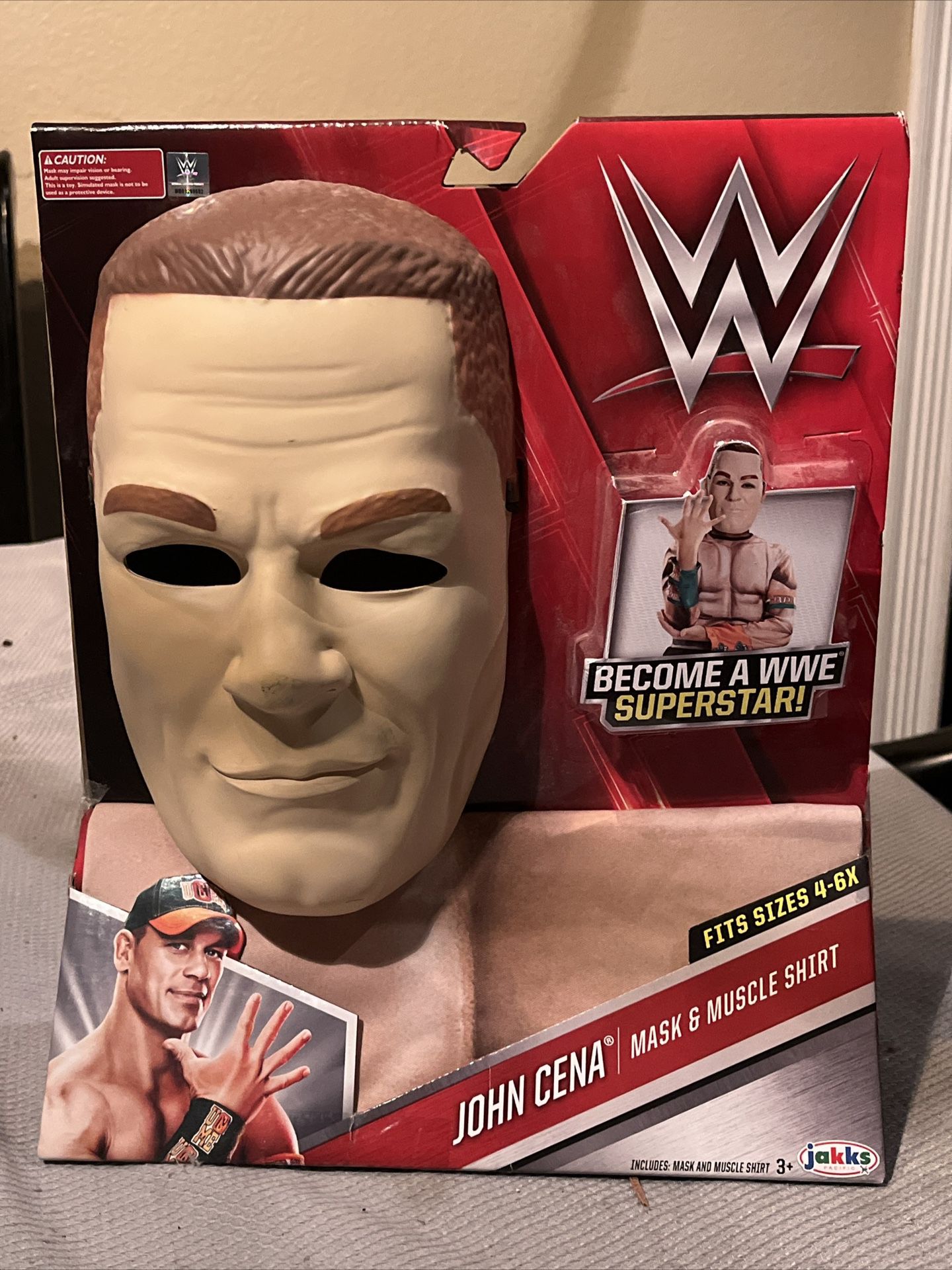 John Cena - WWE Mask & Muscle Shirt Jakks 2016