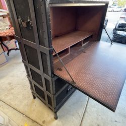 Desk Trunk Cabinet Black 