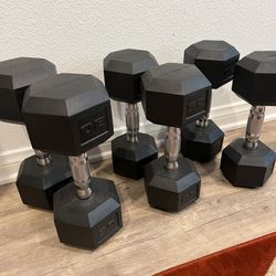 Hex Dumbbells Sets 20’s , 25’, 30’s 