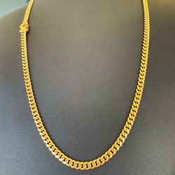 Jewelry Brand New 10k solid yellow gold Miami Cuban link style 24.5” Chain Necklace 30.6 grams 4.2mm