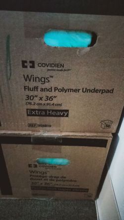 Covidien Wings Disposable Underpads 30" x 36" - Sky Blue Packs