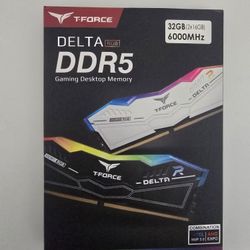  Brand new sealed T-Force Delta RGB DDRr5 32gb 6000mhz RAM Black