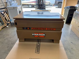 Knaack 36-KL 36" W x 19" D x 21.5" H, 7 cu ft Model 36-KL Steel Jobsite Chest Tool Box
