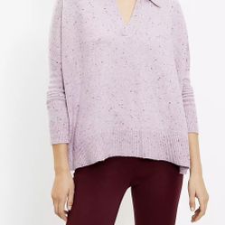 NWT Loft Polo Poncho Sweater Size s