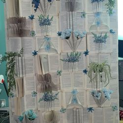 Book wall background Stand