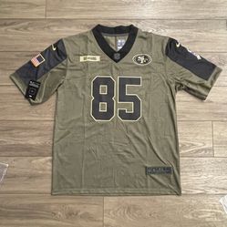 49ers George Kittle Salute To Service Stitched Jersey 