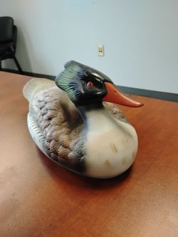 Hand Crafted And Painted Beautiful Wild Duck Great Condition 1970s
