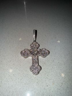 Iced out Cross pendant