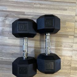 40.lbs X 2 Dumbbell Set