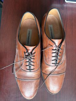 Johnston & Murphy Brown Leather Cap-Toe Oxfords
