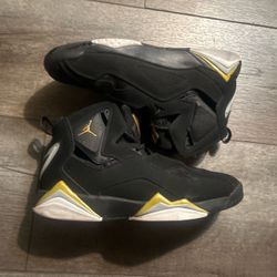 Air Jordan True Flight Black Gold Sneakers