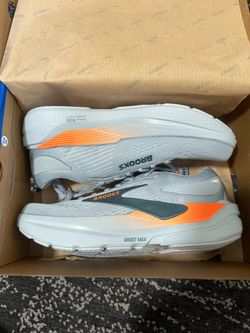 Brooks Running Mens Ghost Max 3 Skyway Blue Orange Size 9 Sneakers Medium Width