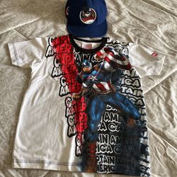 Boy’s Shirt And Hat 🧢 Marvel