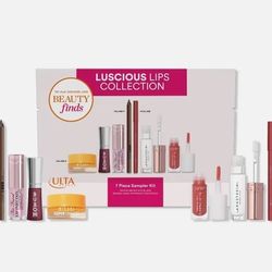 7 Pc ULTA Beauty Finds Luxury Luscious Lips Collection Set, *3 Full Sz*