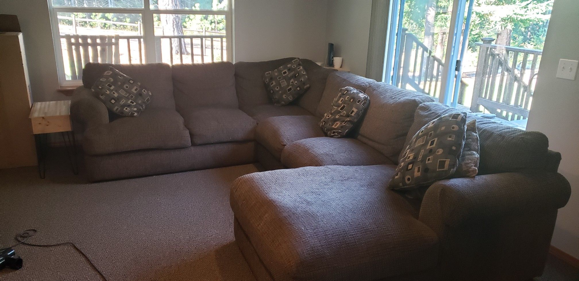 Extremely comfy goose down sectional couch