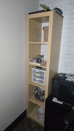 Cubby Tall Narrow 4-Tier Shelf / Storage Tower (6ft x 17in)