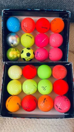 Mixed Colored Golf Balls – 24 Pack