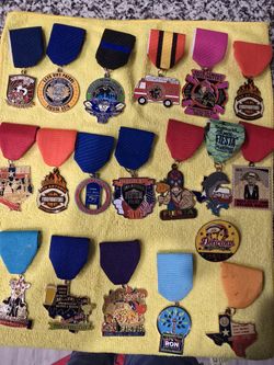 Fiesta Medals Police Bike Harley Ect. F2
