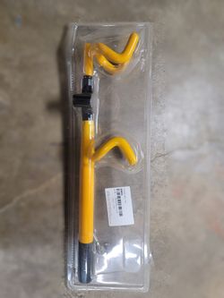 Steering wheel lock anti-theft security bar yellow - new in package